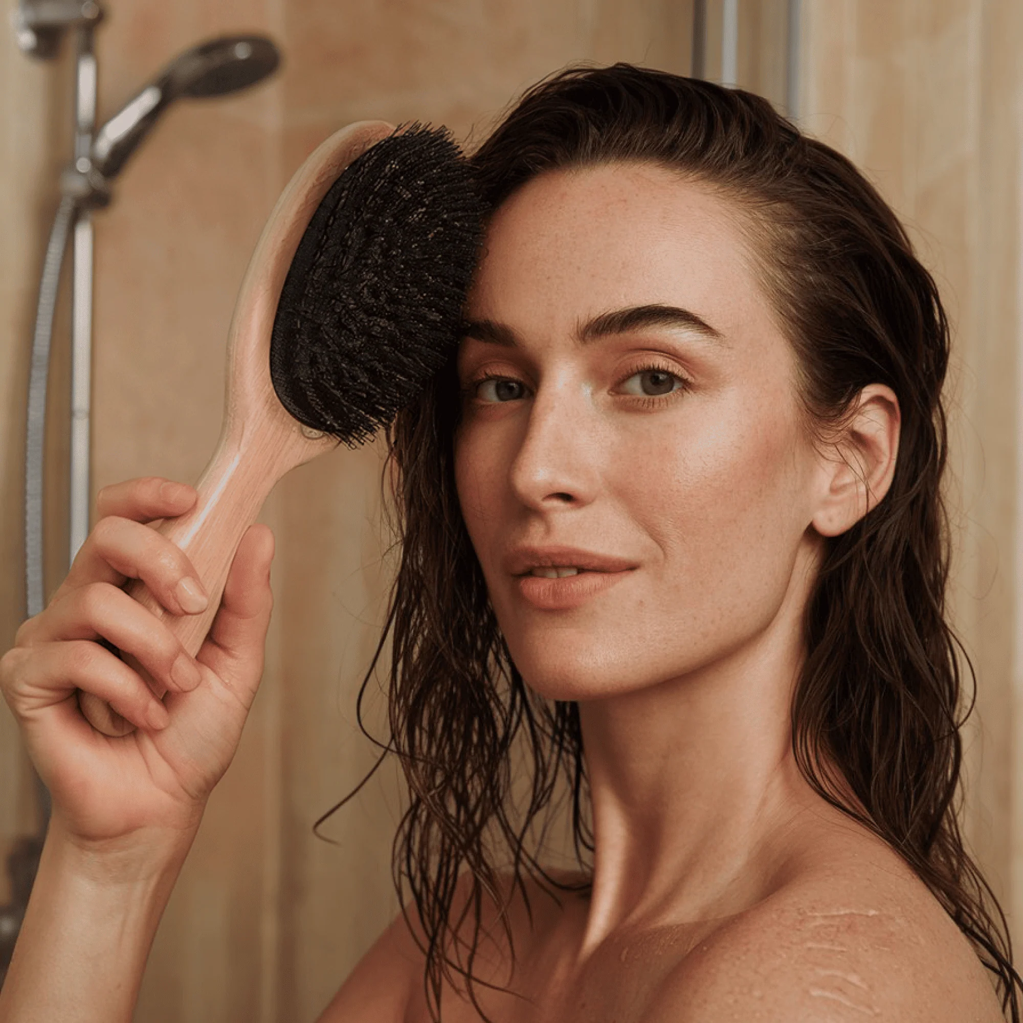 100% Boar Bristle Hair Brush - Image 4