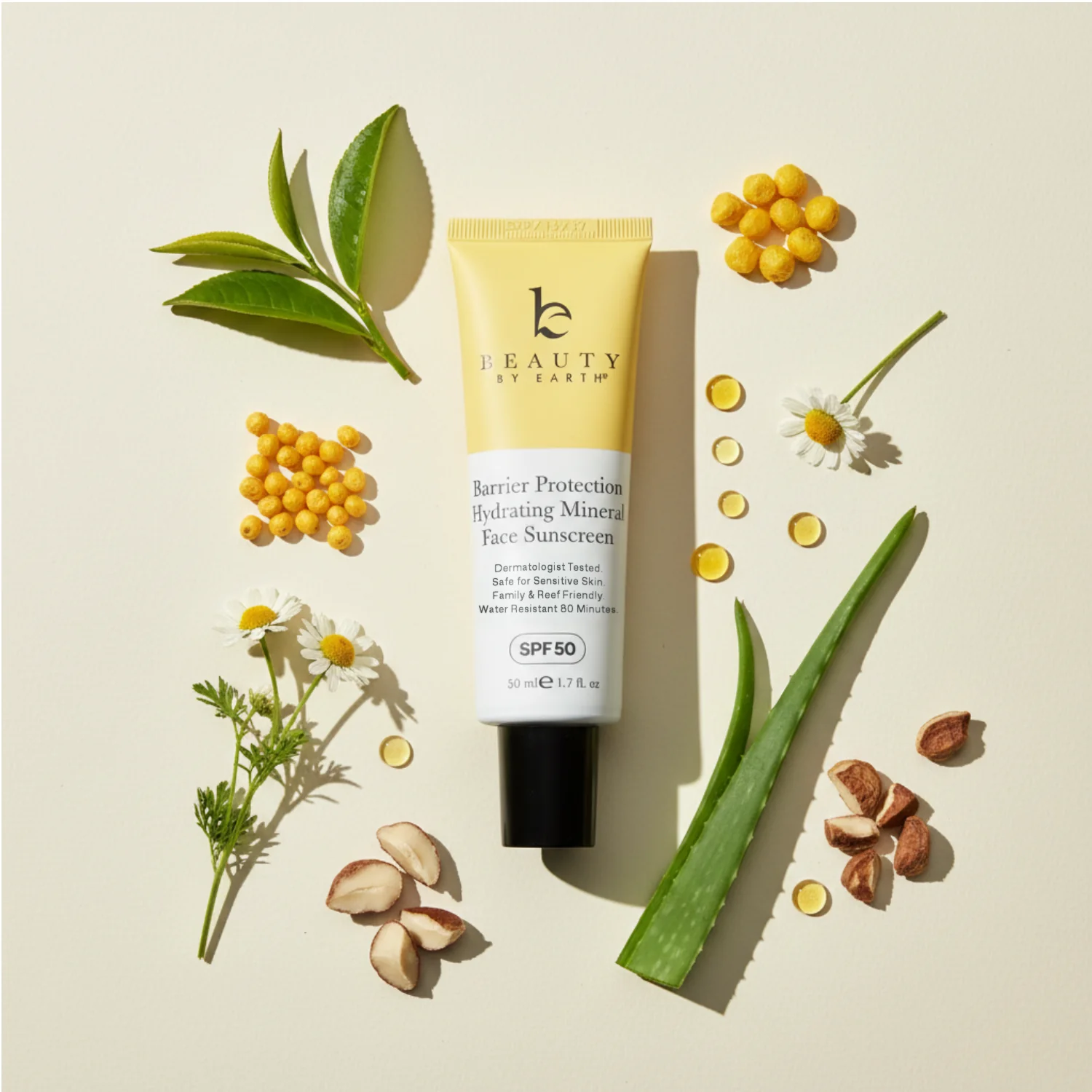 Barrier Protection Hydrating Mineral Face Sunscreen (SPF 50) - Image 4