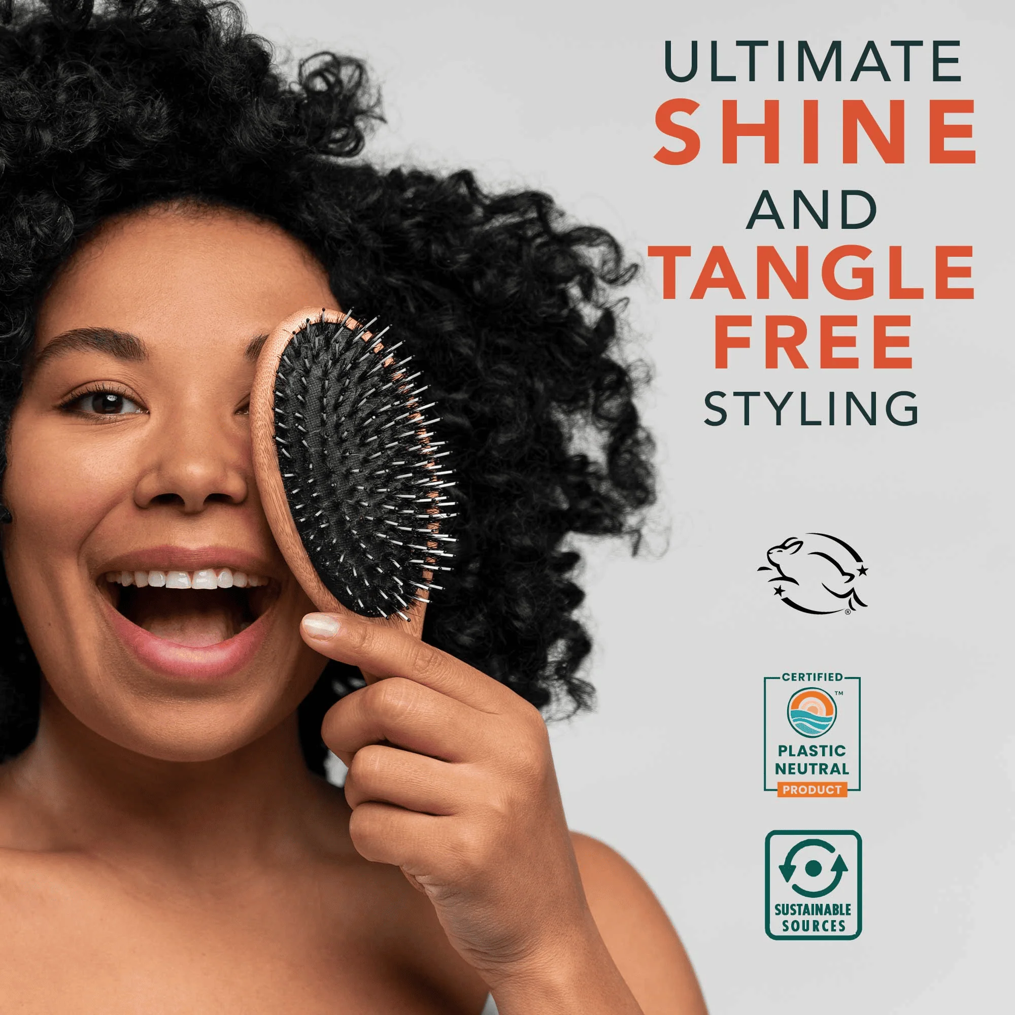 Boar Bristle Hair Brush - Image 7