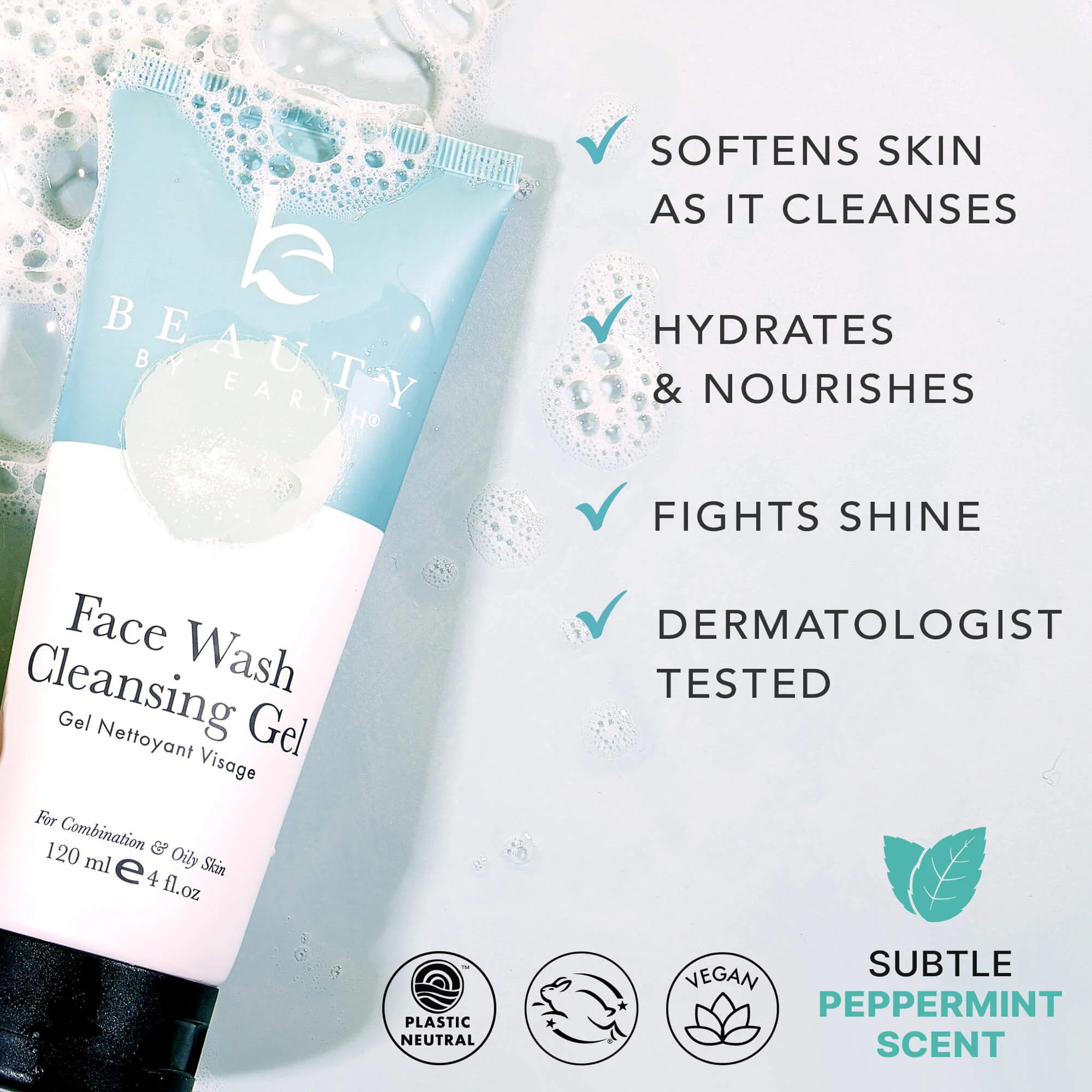 Superfruit & Sea Kelp Face Wash Gel for Oily & Combination Skin - Image 8
