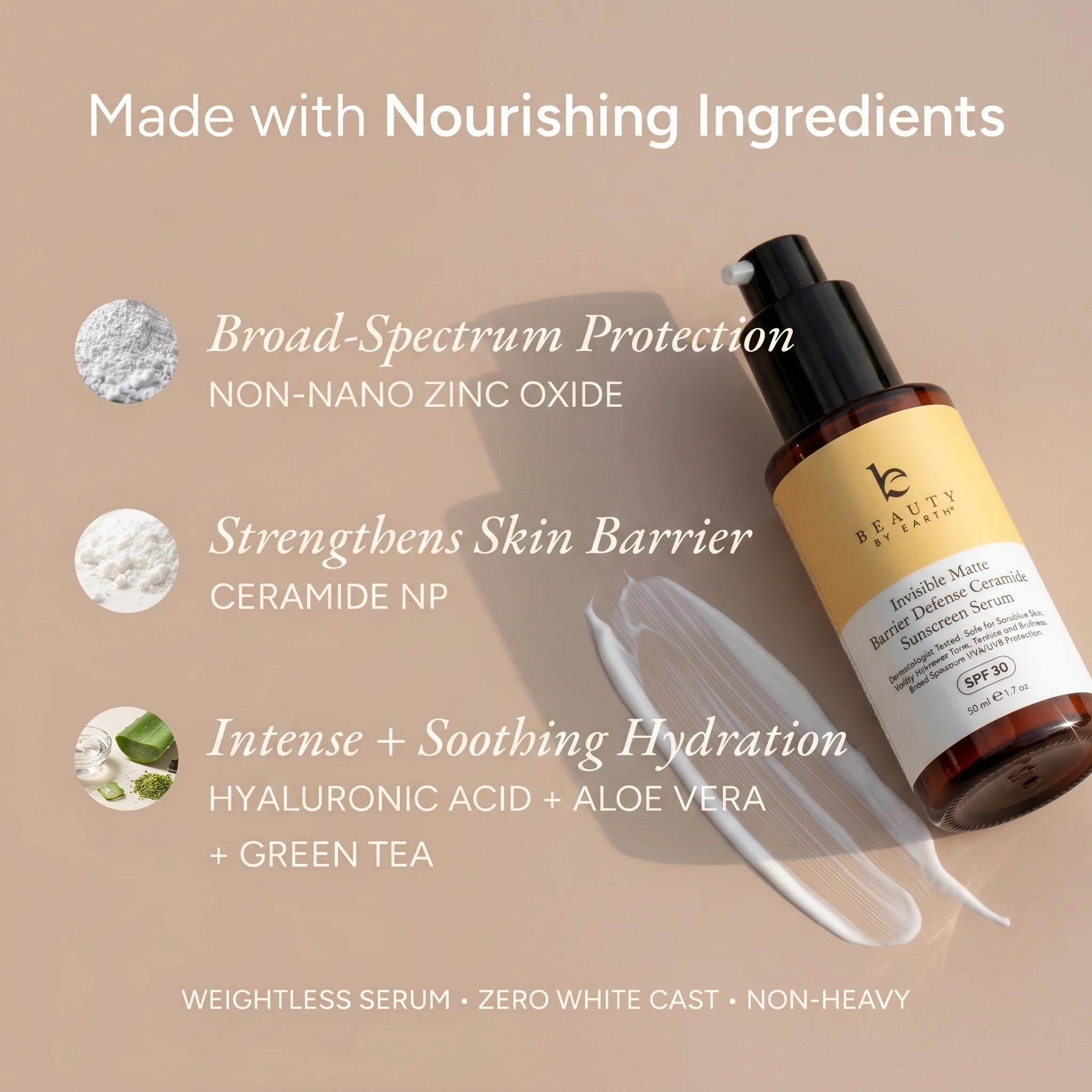 Invisible Matte Barrier Defense Ceramide Sunscreen Serum Face Serum (SPF 30) - Image 7