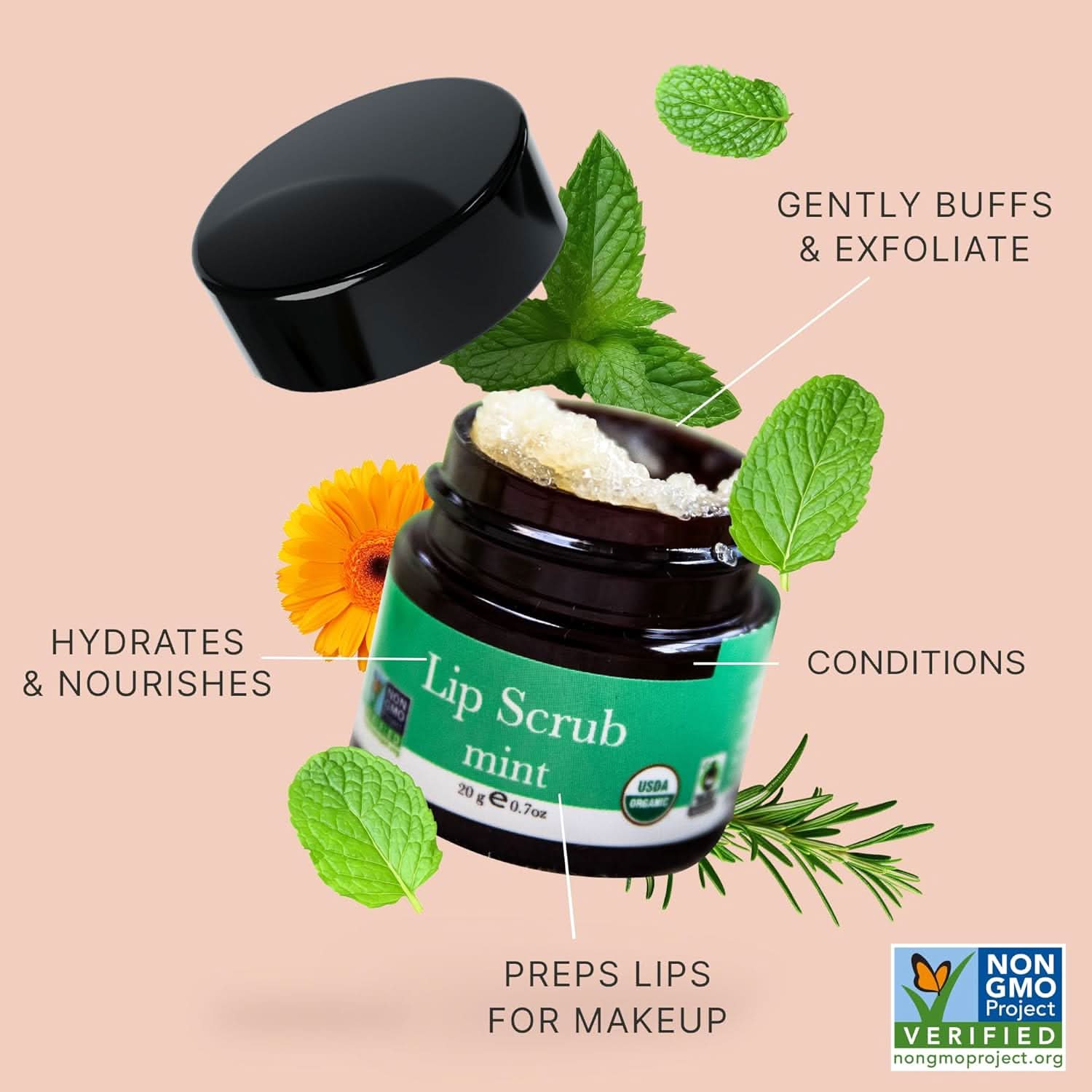 Organic Mint Lip Scrub - Image 5
