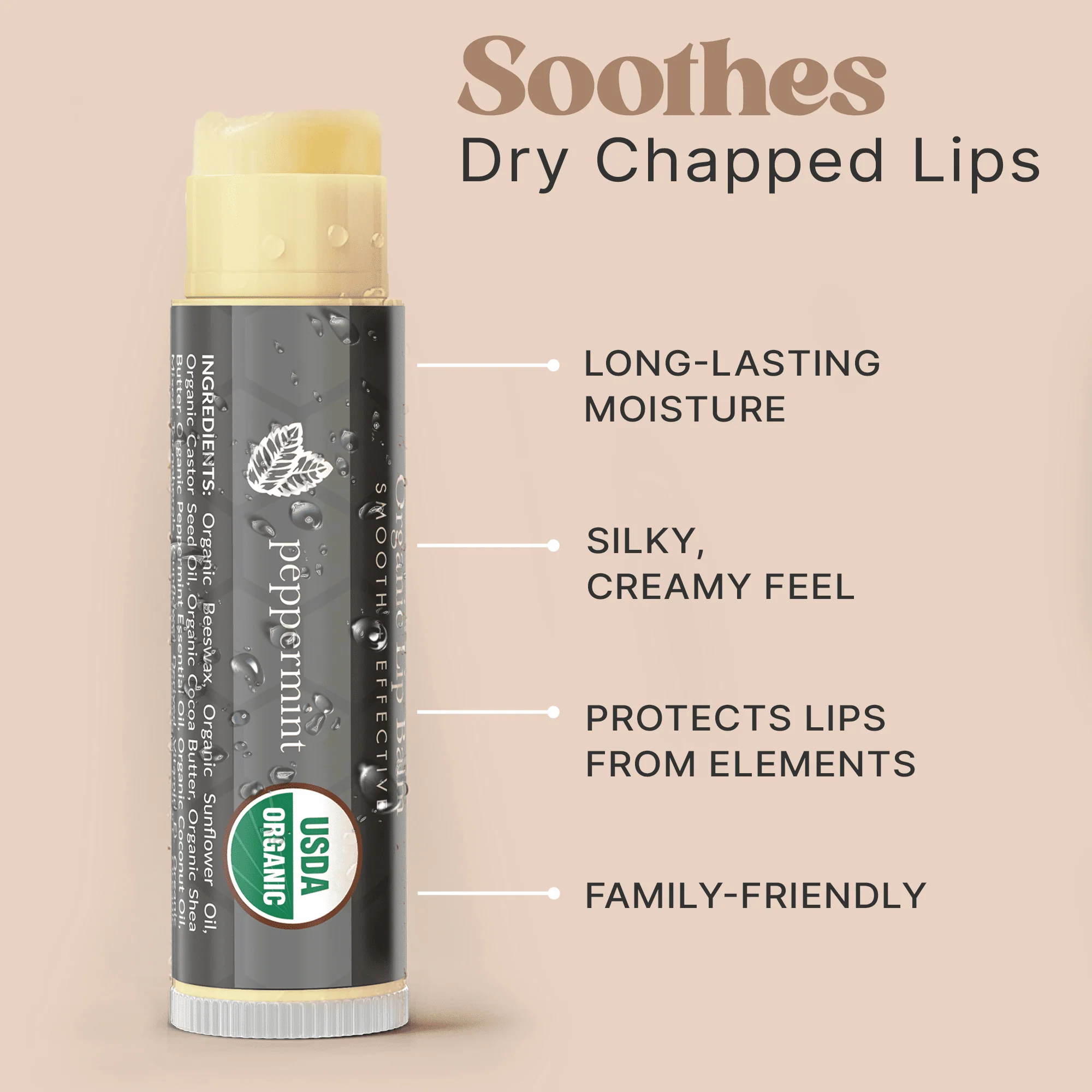 Organic Peppermint Lip Balm ( 4 PACK) - Image 8