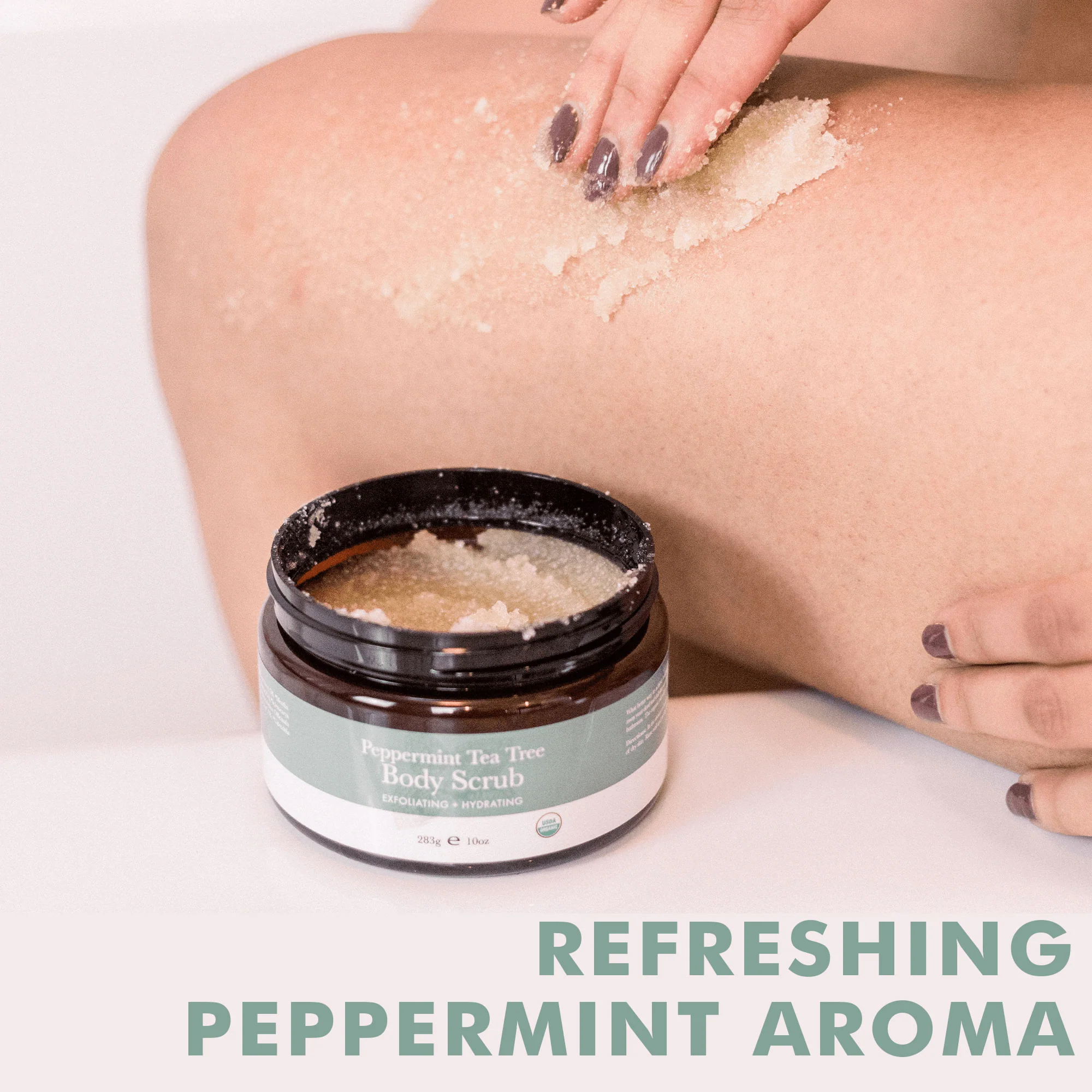Peppermint Tea Tree Body Scrub - Image 8