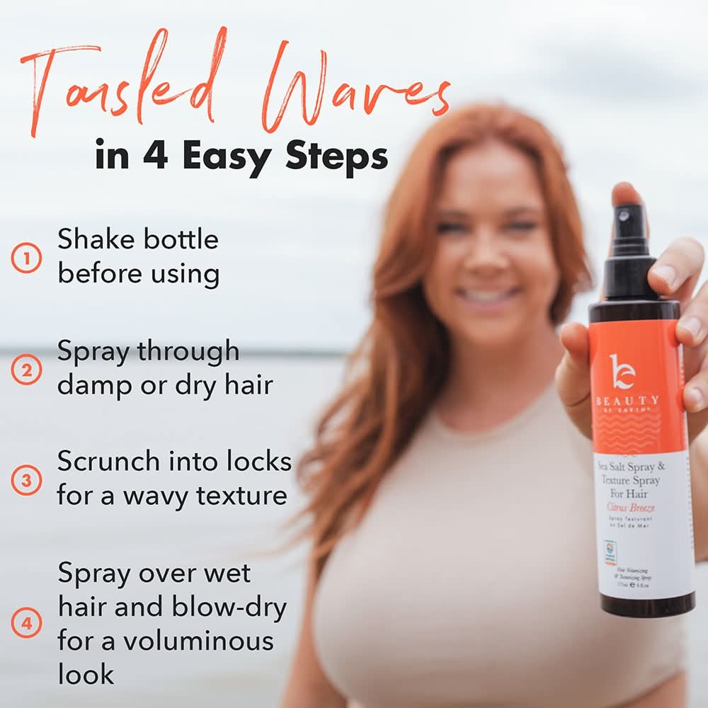 Sea Salt Spray Hair Texturizer - Citrus Breeze - Image 7