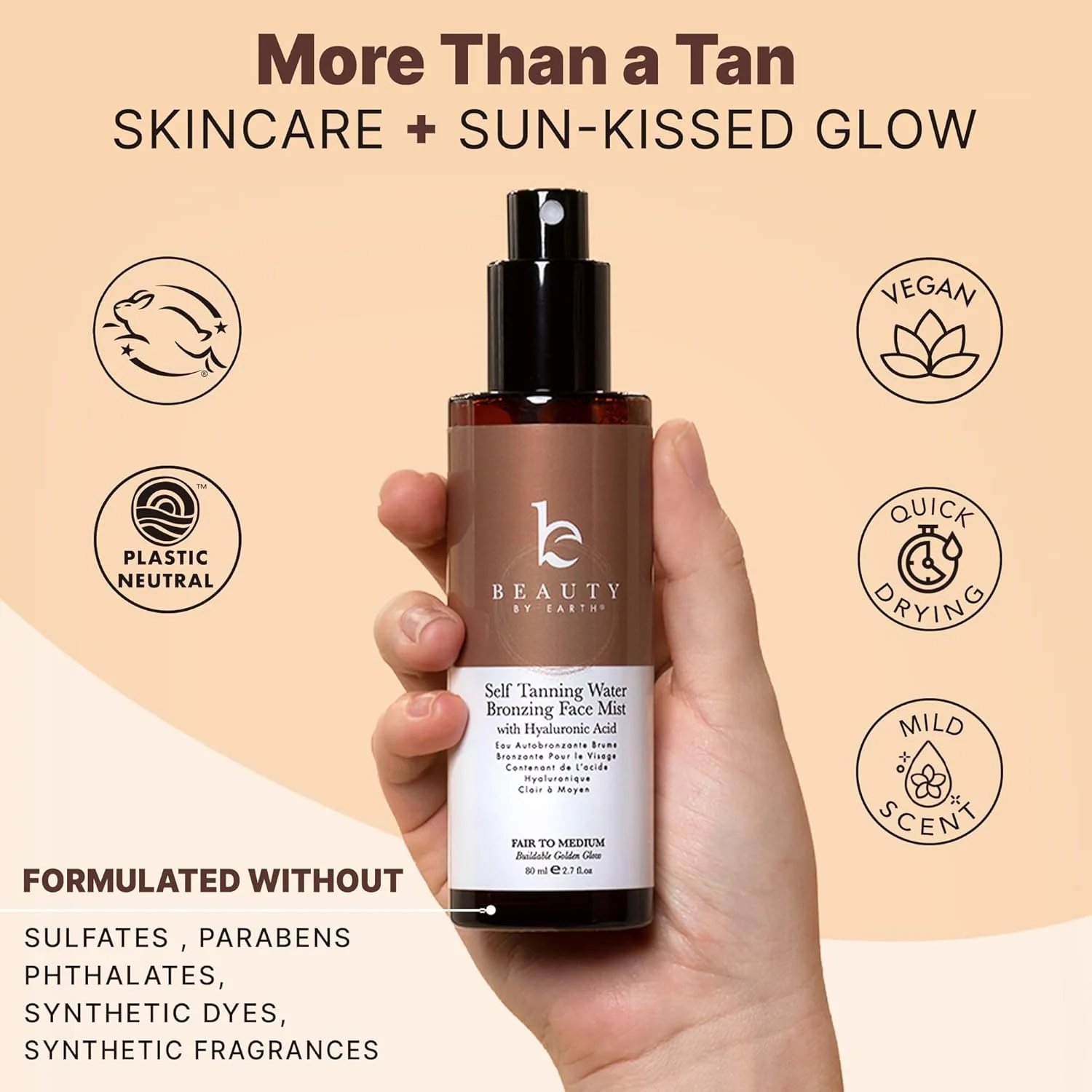 Self Tanning Water Bronzing Face Mist - Image 8