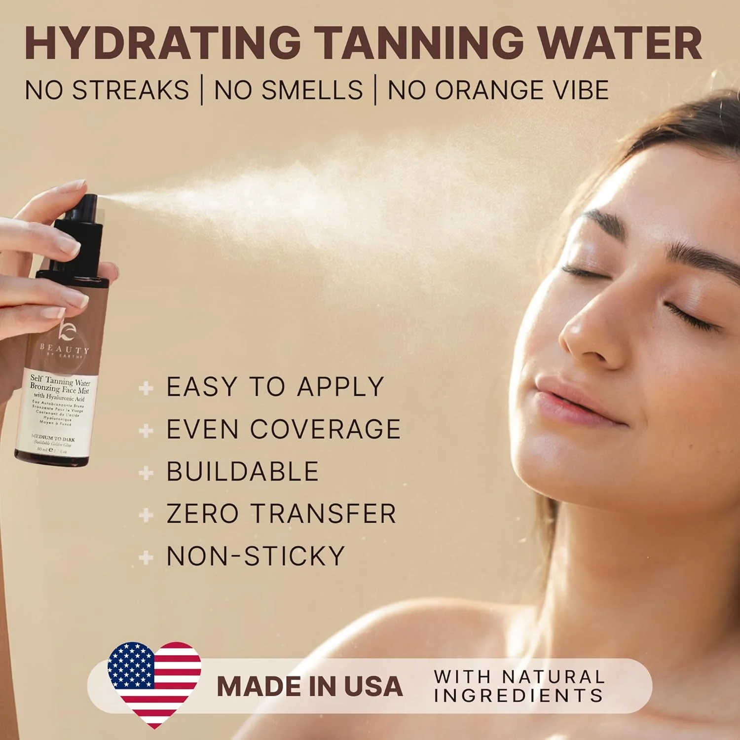 Self Tanning Water Bronzing Face Mist - Image 9