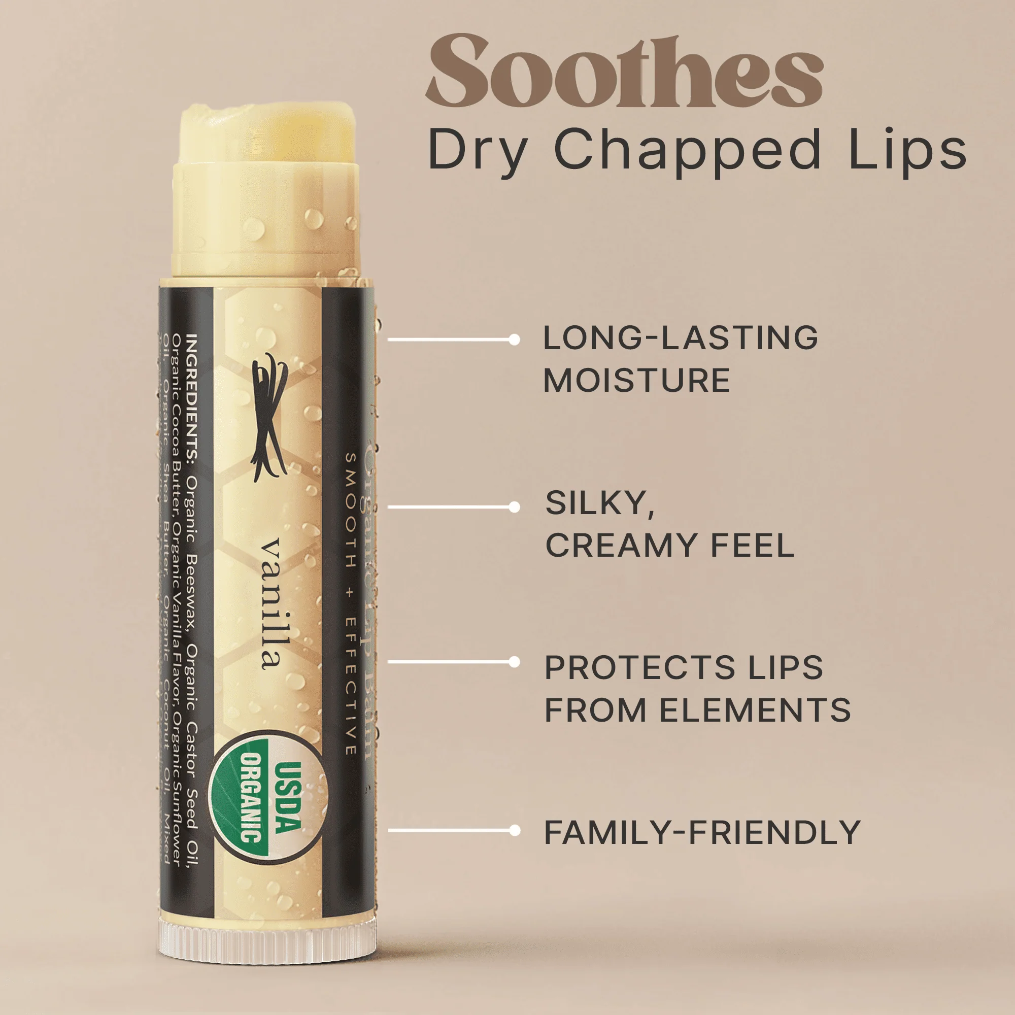 Vanilla Bean Lip Balm (4 Pack) - Image 8